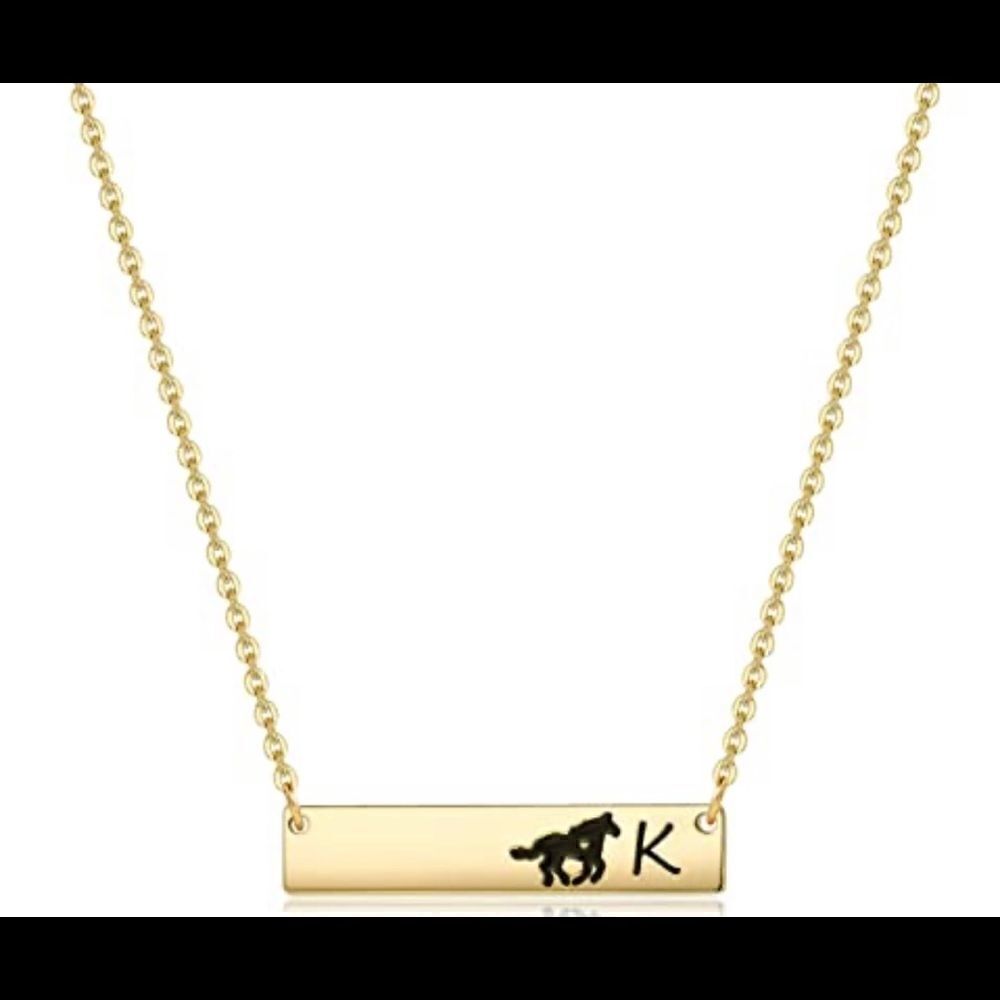 Monooc “K”Horse Good Luck Girls/ Woman’s Necklace‎
